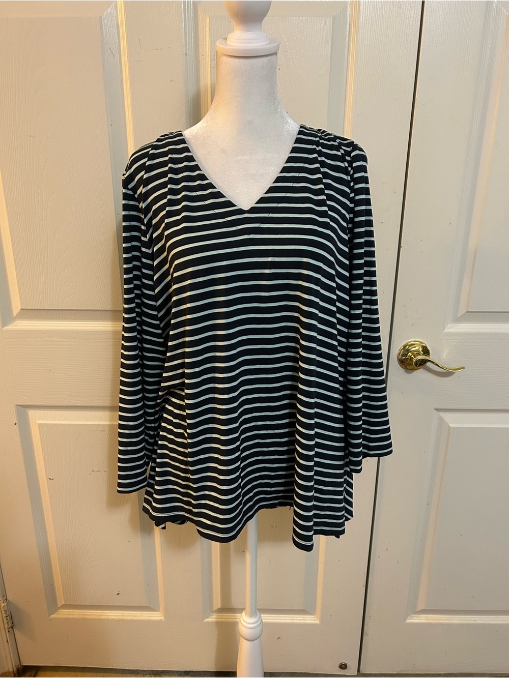 J. Jill blue striped tunic, XL